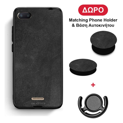 Color Black Slate - Xiaomi Redmi 6A θήκη + Δώρο Phone Holder & Βάση Αυτοκινήτου