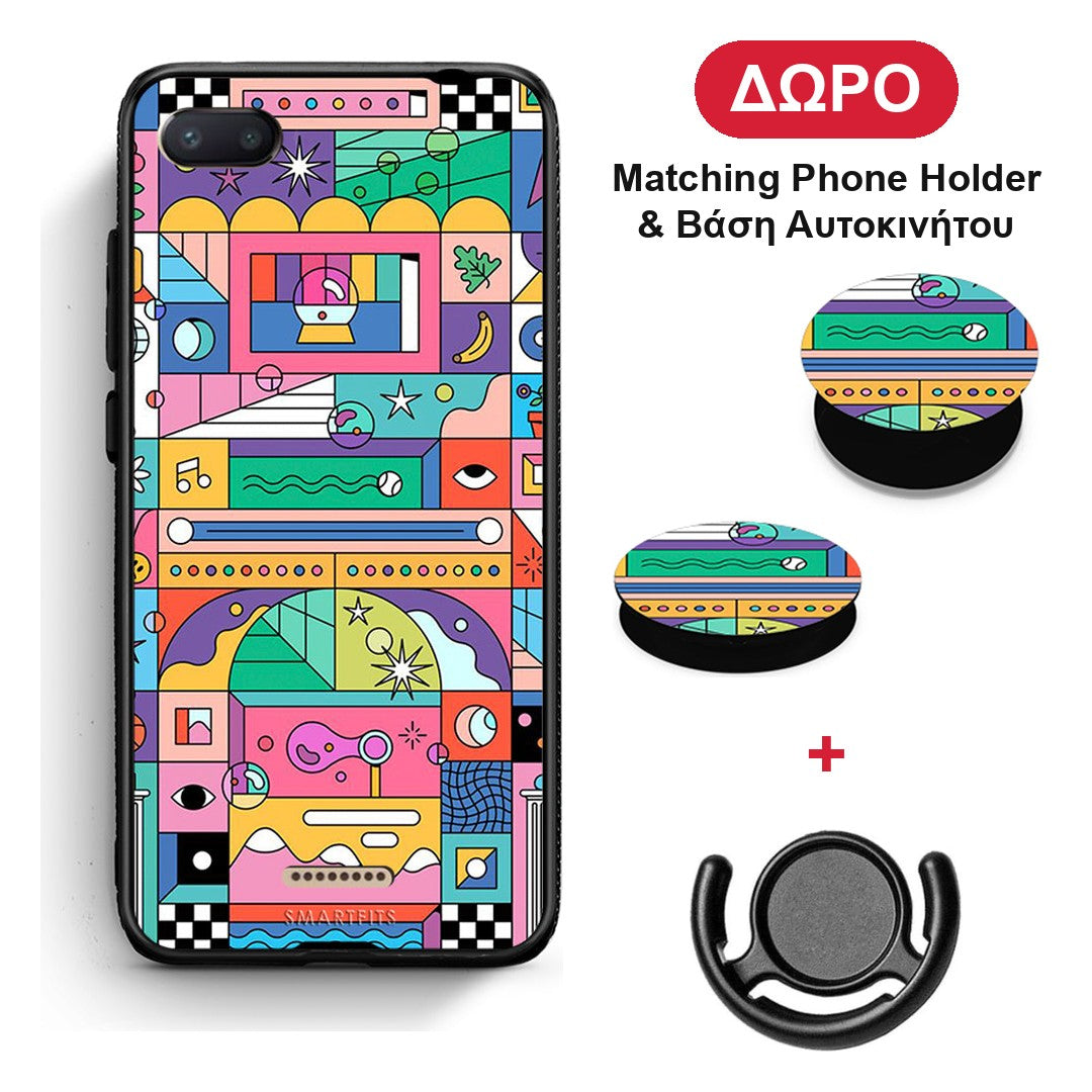 Bubbles Soap - Xiaomi Redmi 6A θήκη + Δώρο Phone Holder & Βάση Αυτοκινήτου