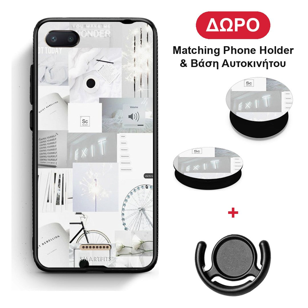 Collage Make Me Wonder - Xiaomi Redmi 6A θήκη + Δώρο Phone Holder & Βάση Αυτοκινήτου