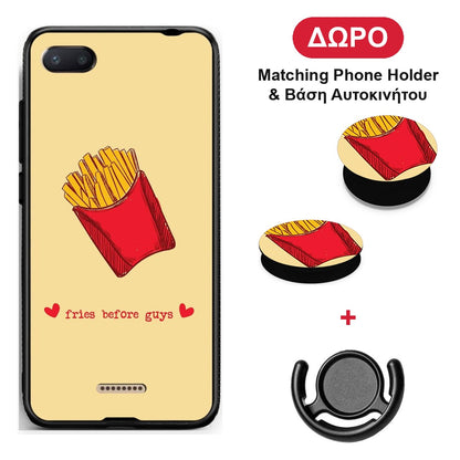 Fries Before Guys - Xiaomi Redmi 6A θήκη + Δώρο Phone Holder & Βάση Αυτοκινήτου