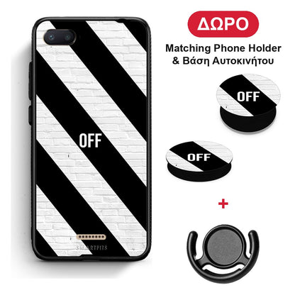 Get Off - Xiaomi Redmi 6A θήκη + Δώρο Phone Holder & Βάση Αυτοκινήτου