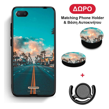 Landscape City - Xiaomi Redmi 6A θήκη + Δώρο Phone Holder & Βάση Αυτοκινήτου