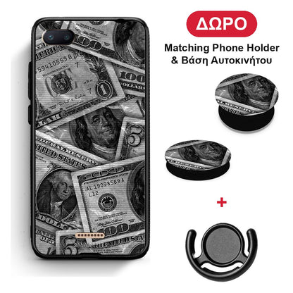 Money Dollars - Xiaomi Redmi 6A θήκη + Δώρο Phone Holder & Βάση Αυτοκινήτου