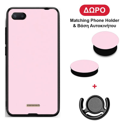Pale Pink - Xiaomi Redmi 6A θήκη + Δώρο Phone Holder & Βάση Αυτοκινήτου