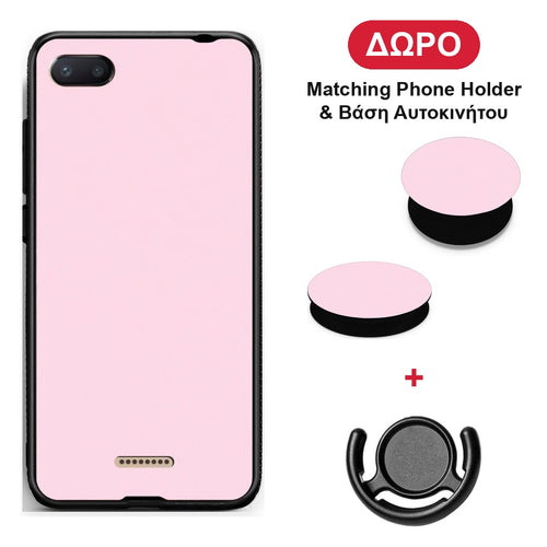 Pale Pink - Xiaomi Redmi 6A θήκη + Δώρο Phone Holder & Βάση Αυτοκινήτου