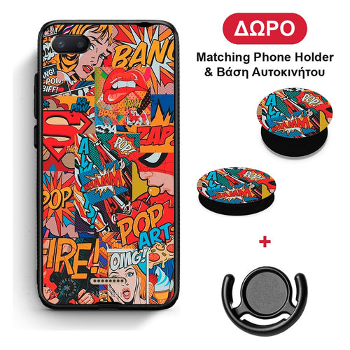 PopArt OMG - Xiaomi Redmi 6A θήκη + Δώρο Phone Holder & Βάση Αυτοκινήτου