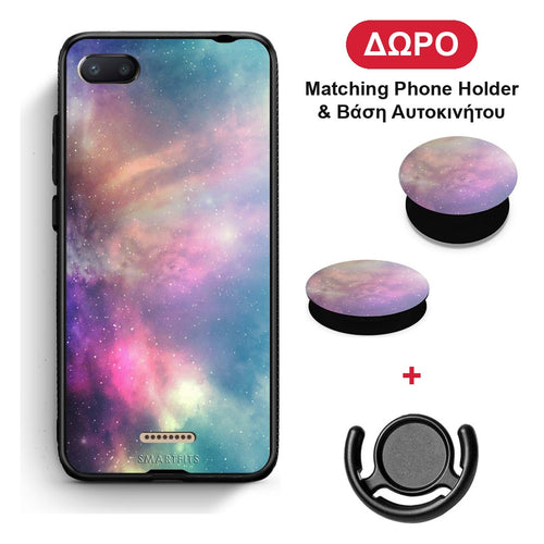 Galactic Rainbow - Xiaomi Redmi 6A θήκη + Δώρο Phone Holder & Βάση Αυτοκινήτου