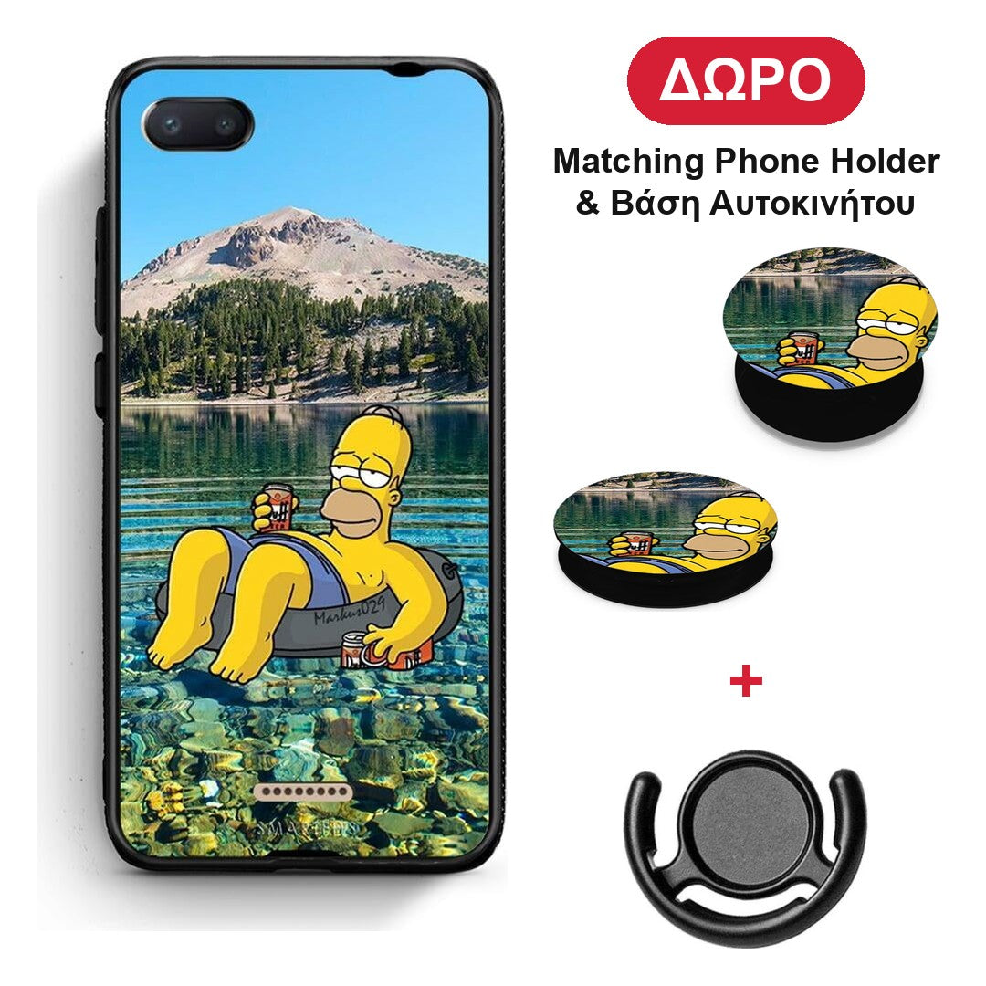 Summer Happiness - Xiaomi Redmi 6A θήκη + Δώρο Phone Holder & Βάση Αυτοκινήτου