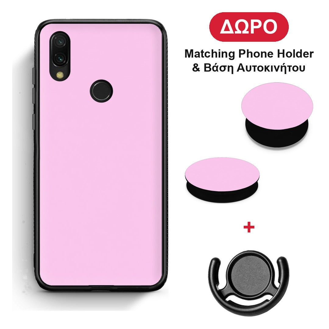 Cotton Candy Pink - Xiaomi Redmi 7 θήκη + Δώρο Phone Holder & Βάση Αυτοκινήτου