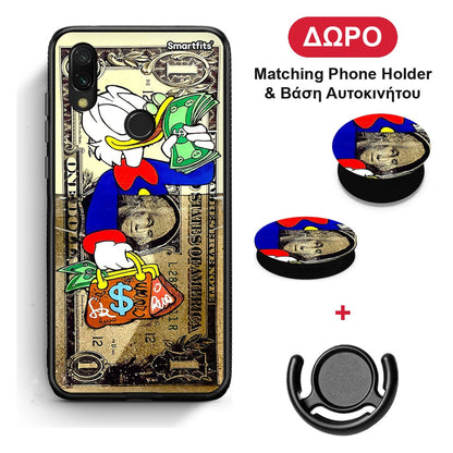 Duck Money - Xiaomi Redmi 7 θήκη + Δώρο Phone Holder & Βάση Αυτοκινήτου