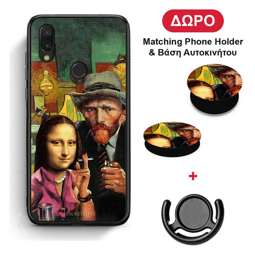 Funny Art - Xiaomi Redmi 7 θήκη + Δώρο Phone Holder & Βάση Αυτοκινήτου