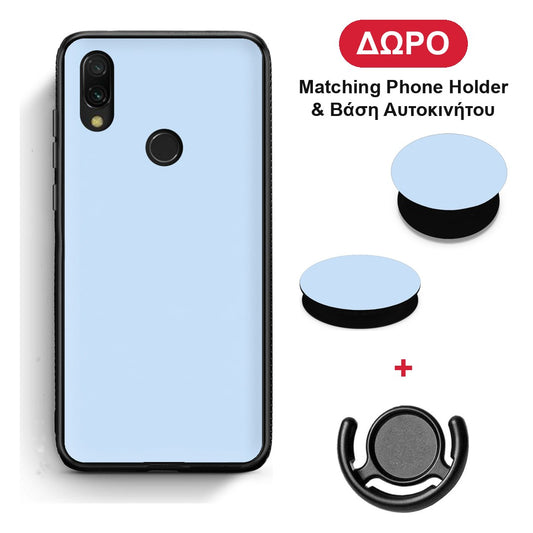 Powder Blue - Xiaomi Redmi 7 θήκη + Δώρο Phone Holder & Βάση Αυτοκινήτου