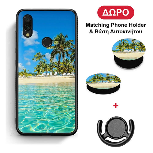Tropical Vibes - Xiaomi Redmi 7 θήκη + Δώρο Phone Holder & Βάση Αυτοκινήτου