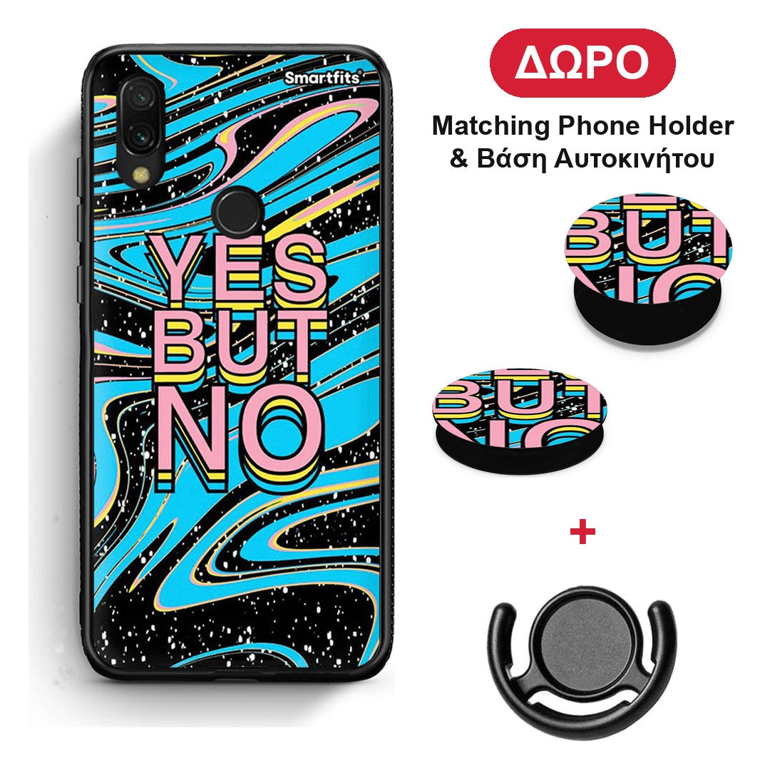 Yes But No - Xiaomi Redmi 7 θήκη + Δώρο Phone Holder & Βάση Αυτοκινήτου