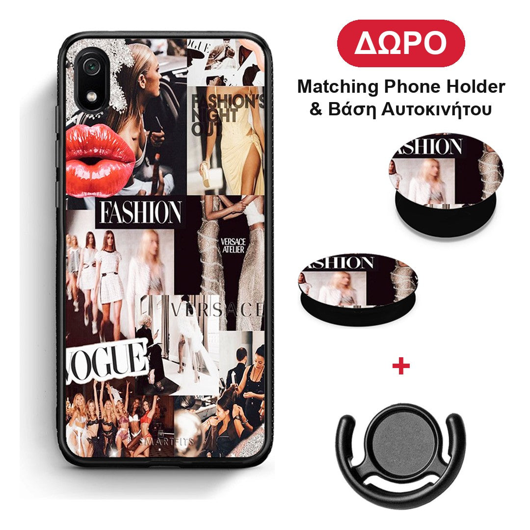 Collage Fashion - Xiaomi Redmi 7A θήκη + Δώρο Phone Holder & Βάση Αυτοκινήτου