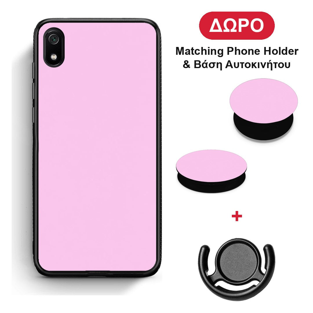 Cotton Candy Pink - Xiaomi Redmi 7A θήκη + Δώρο Phone Holder & Βάση Αυτοκινήτου
