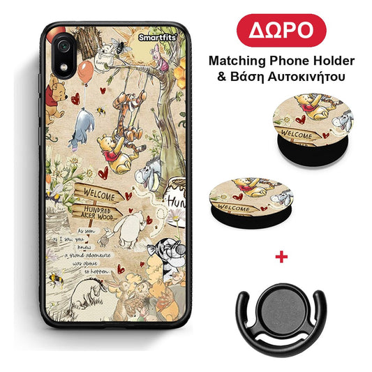 Happy Friends - Xiaomi Redmi 7A θήκη + Δώρο Phone Holder & Βάση Αυτοκινήτου