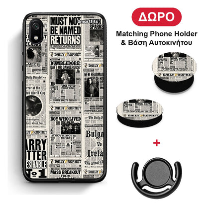 Harry Paper - Xiaomi Redmi 7A θήκη + Δώρο Phone Holder & Βάση Αυτοκινήτου