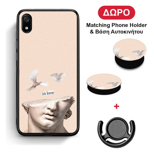 In Love - Xiaomi Redmi 7A θήκη + Δώρο Phone Holder & Βάση Αυτοκινήτου