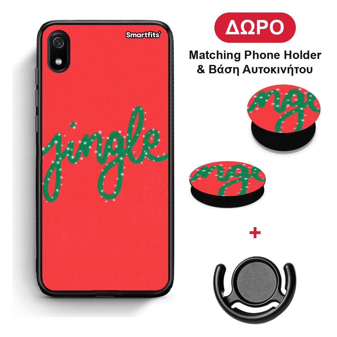 Jingle Xmas - Xiaomi Redmi 7A θήκη + Δώρο Phone Holder & Βάση Αυτοκινήτου
