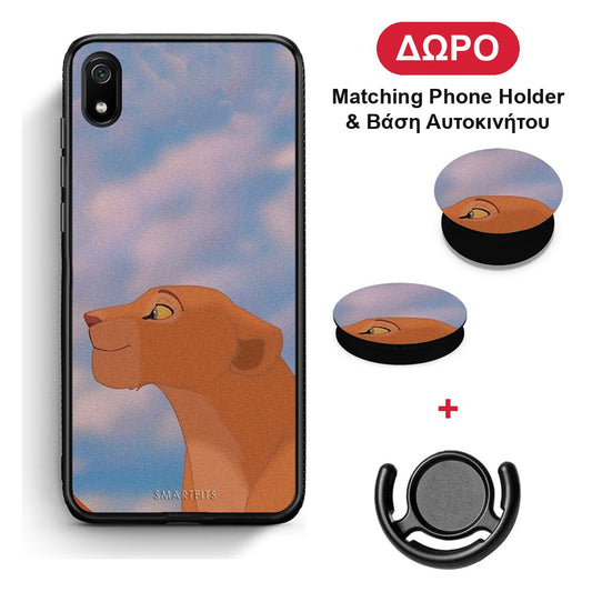 Lion Love 2 - Xiaomi Redmi 7A θήκη + Δώρο Phone Holder & Βάση Αυτοκινήτου
