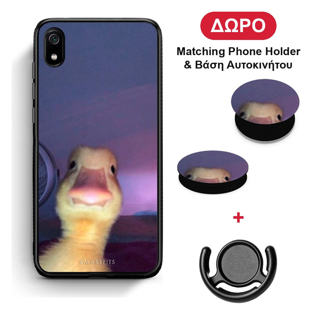 Meme Duck - Xiaomi Redmi 7A θήκη + Δώρο Phone Holder & Βάση Αυτοκινήτου