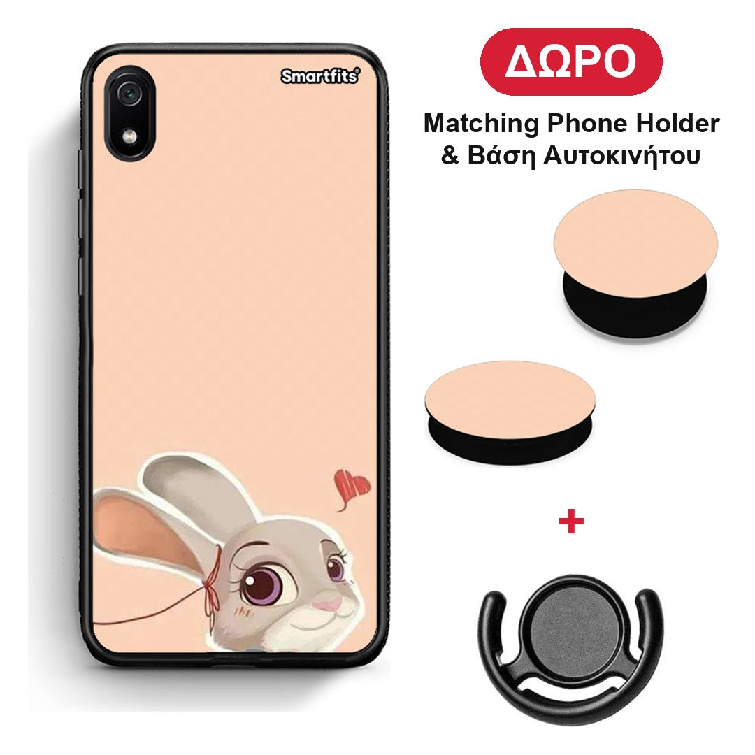 Nick Wilde And Judy Hopps Love 2 - Xiaomi Redmi 7A θήκη + Δώρο Phone Holder & Βάση Αυτοκινήτου
