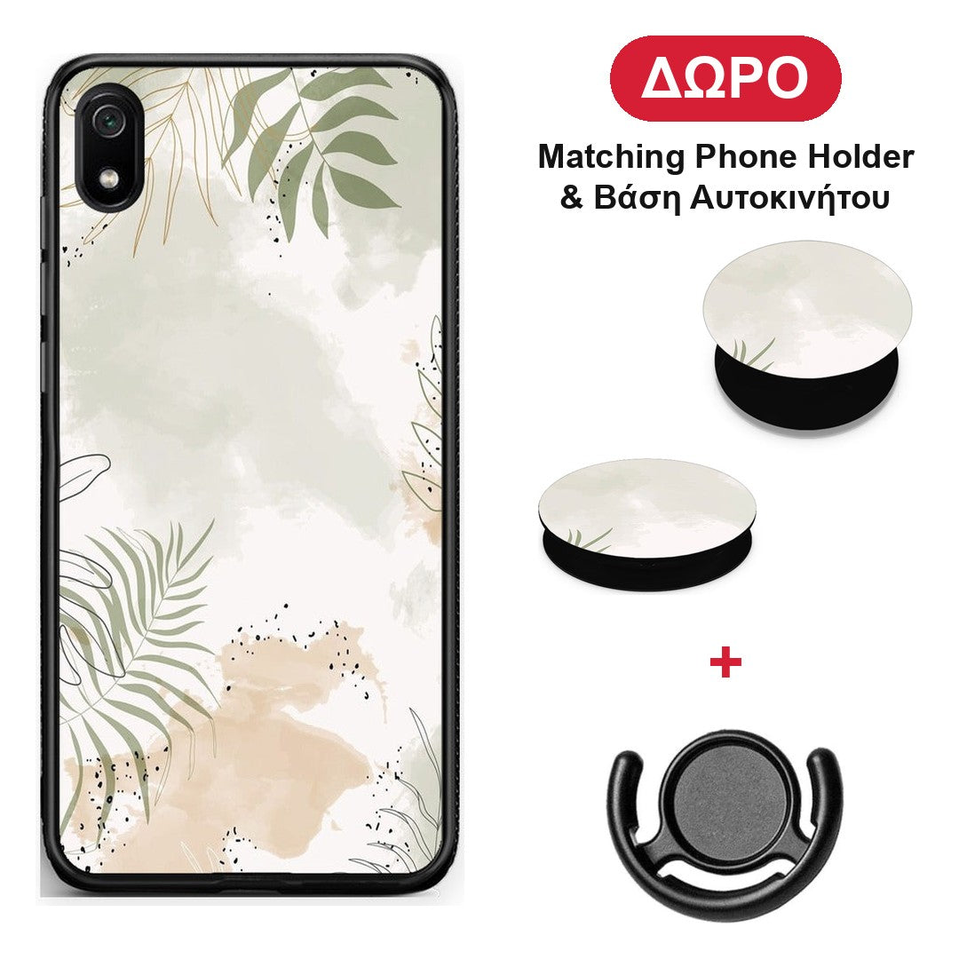 Nude Plants - Xiaomi Redmi 7A θήκη + Δώρο Phone Holder & Βάση Αυτοκινήτου