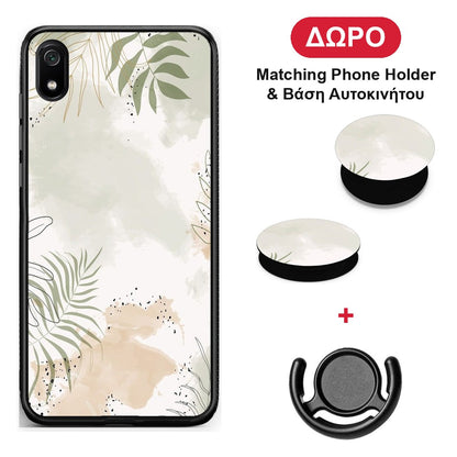 Nude Plants - Xiaomi Redmi 7A θήκη + Δώρο Phone Holder & Βάση Αυτοκινήτου
