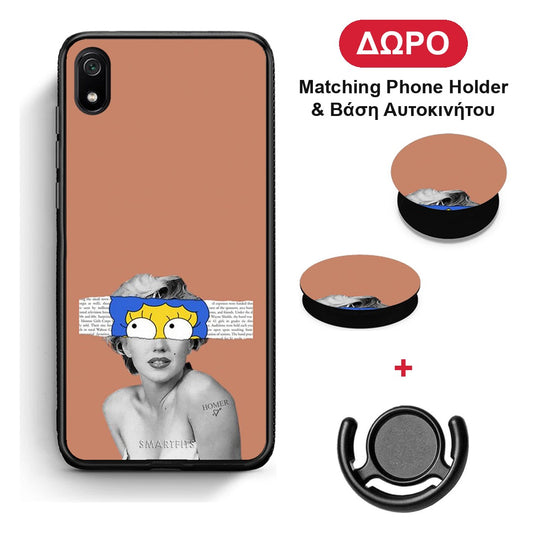 Sim Merilyn - Xiaomi Redmi 7A θήκη + Δώρο Phone Holder & Βάση Αυτοκινήτου