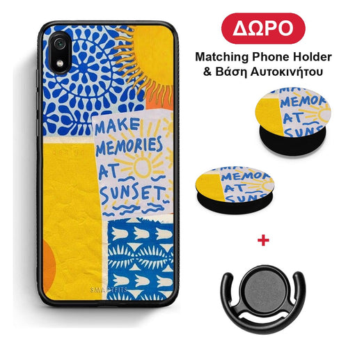 Sunset Memories - Xiaomi Redmi 7A θήκη + Δώρο Phone Holder & Βάση Αυτοκινήτου