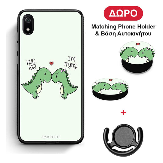 Valentine Rex - Xiaomi Redmi 7A θήκη + Δώρο Phone Holder & Βάση Αυτοκινήτου