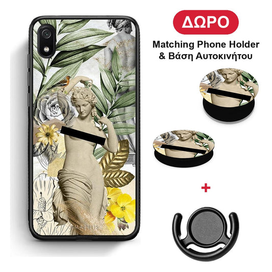 Woman Statue - Xiaomi Redmi 7A θήκη + Δώρο Phone Holder & Βάση Αυτοκινήτου
