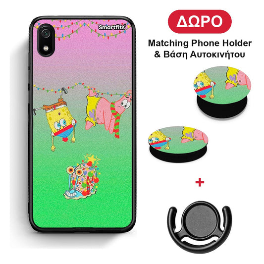 Xmas Lights - Xiaomi Redmi 7A θήκη + Δώρο Phone Holder & Βάση Αυτοκινήτου