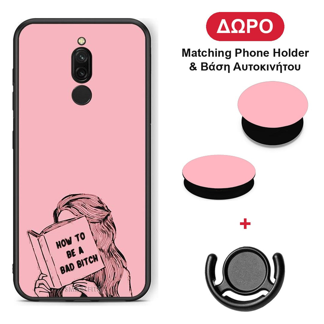 Bad Bitch - Xiaomi Redmi 8 θήκη + Δώρο Phone Holder & Βάση Αυτοκινήτου
