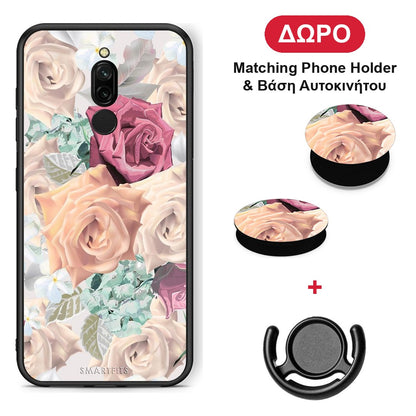 Floral Bouquet - Xiaomi Redmi 8 θήκη + Δώρο Phone Holder & Βάση Αυτοκινήτου