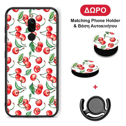 Cherry Summer - Xiaomi Redmi 8 θήκη + Δώρο Phone Holder & Βάση Αυτοκινήτου