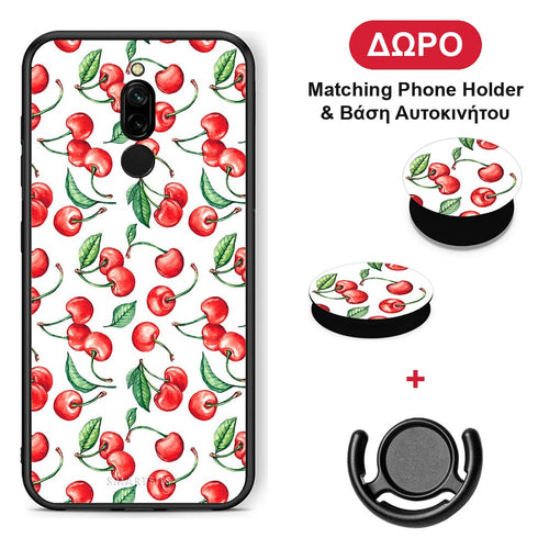 Cherry Summer - Xiaomi Redmi 8 θήκη + Δώρο Phone Holder & Βάση Αυτοκινήτου