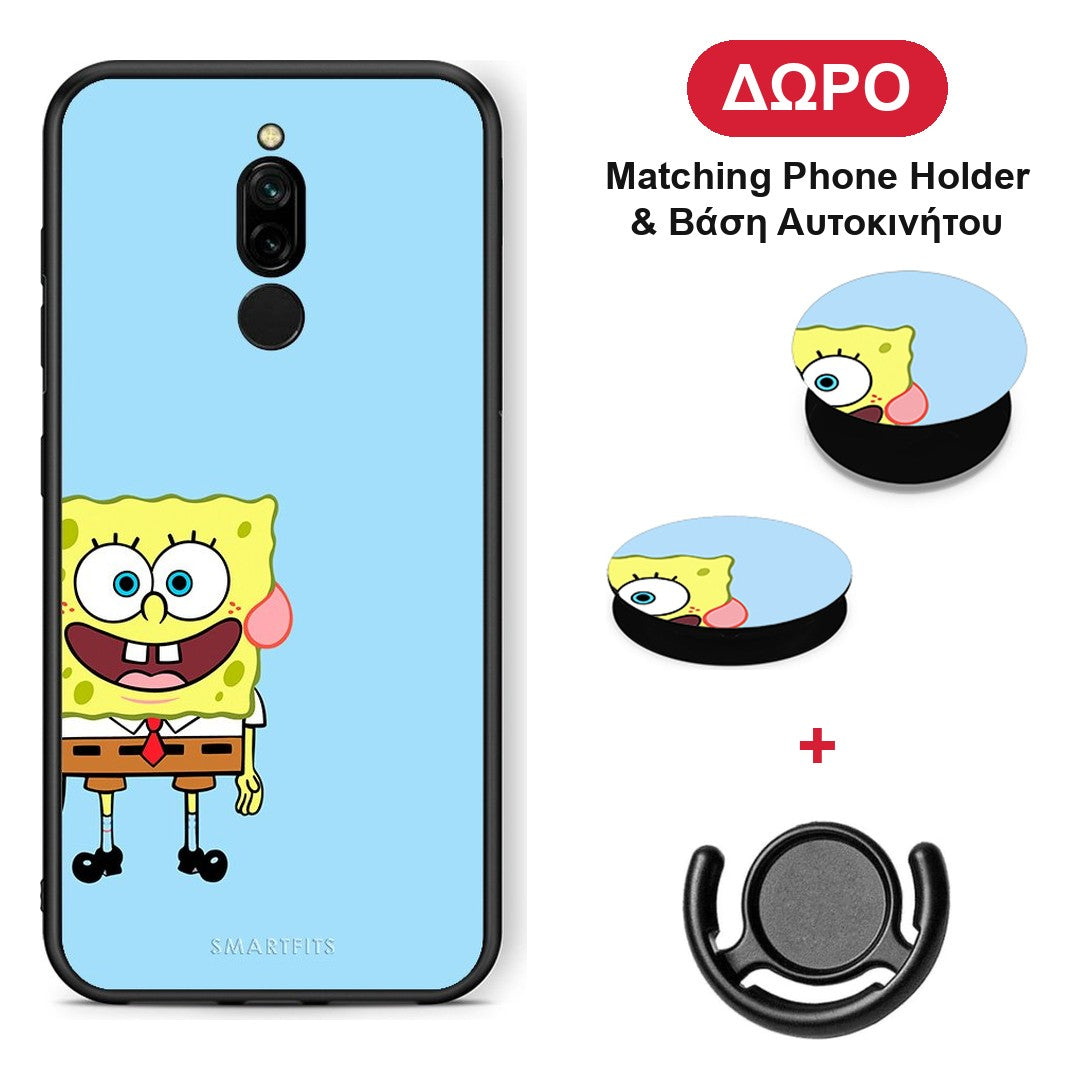 Friends Bob - Xiaomi Redmi 8 θήκη + Δώρο Phone Holder & Βάση Αυτοκινήτου