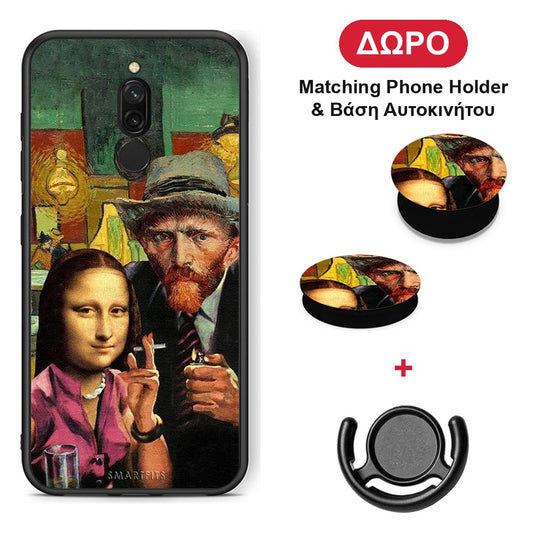 Funny Art - Xiaomi Redmi 8 θήκη + Δώρο Phone Holder & Βάση Αυτοκινήτου