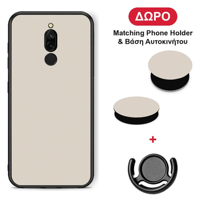 Ivory Beige - Xiaomi Redmi 8 θήκη + Δώρο Phone Holder & Βάση Αυτοκινήτου
