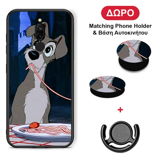 Lady And Tramp 1 - Xiaomi Redmi 8 θήκη + Δώρο Phone Holder & Βάση Αυτοκινήτου