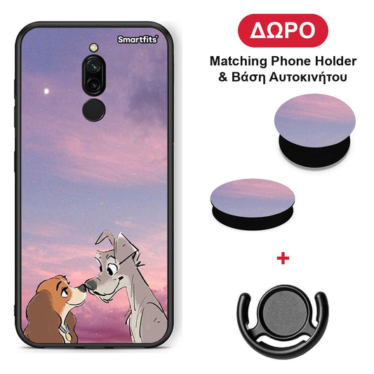 Lady And Tramp - Xiaomi Redmi 8 θήκη + Δώρο Phone Holder & Βάση Αυτοκινήτου