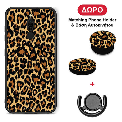 Animal Leopard - Xiaomi Redmi 8 θήκη + Δώρο Phone Holder & Βάση Αυτοκινήτου