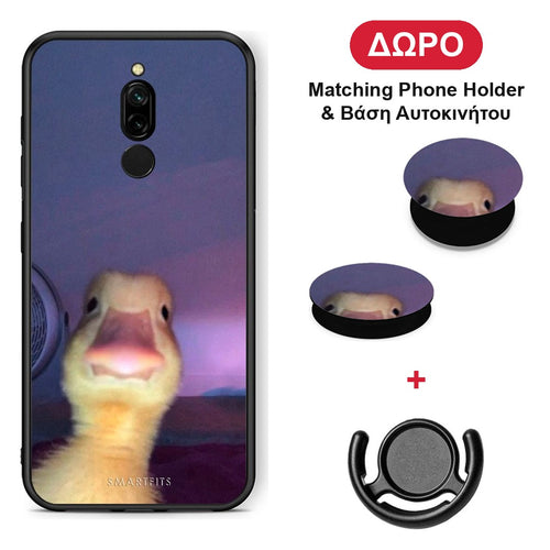 Meme Duck - Xiaomi Redmi 8 θήκη + Δώρο Phone Holder & Βάση Αυτοκινήτου