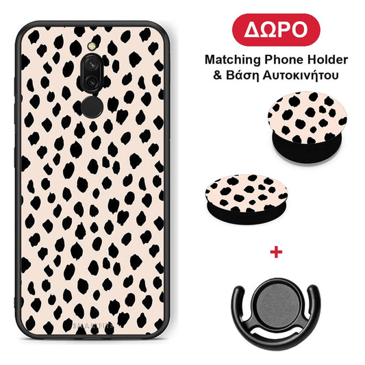New Polka Dots - Xiaomi Redmi 8 θήκη + Δώρο Phone Holder & Βάση Αυτοκινήτου