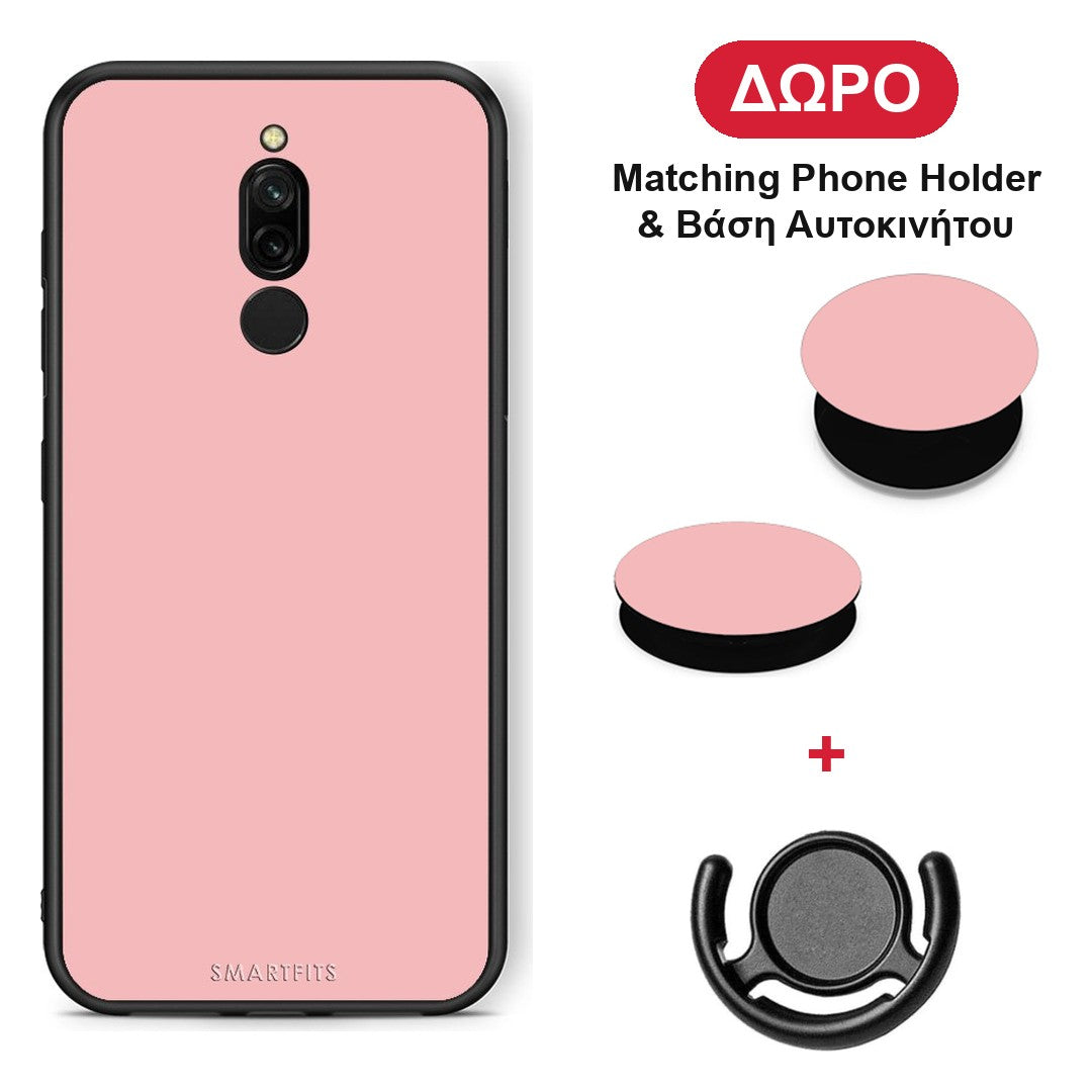 Color Nude - Xiaomi Redmi 8 θήκη + Δώρο Phone Holder & Βάση Αυτοκινήτου