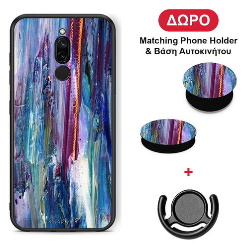 Paint Winter - Xiaomi Redmi 8 θήκη + Δώρο Phone Holder & Βάση Αυτοκινήτου