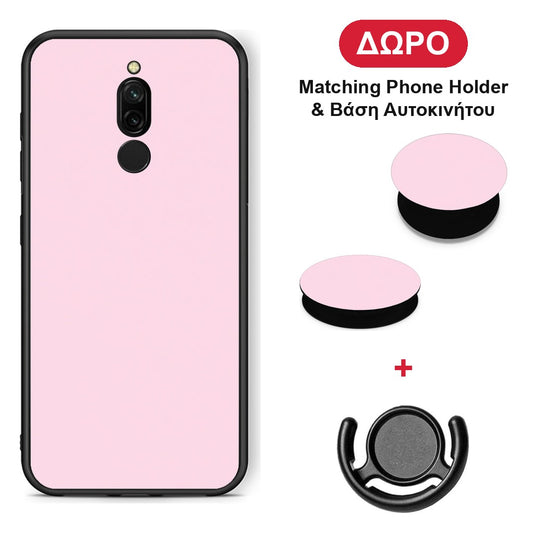 Pale Pink - Xiaomi Redmi 8 θήκη + Δώρο Phone Holder & Βάση Αυτοκινήτου