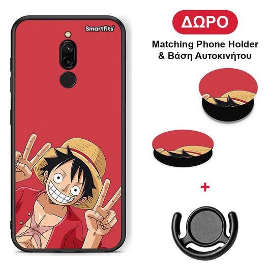 Pirate Luffy - Xiaomi Redmi 8 θήκη + Δώρο Phone Holder & Βάση Αυτοκινήτου